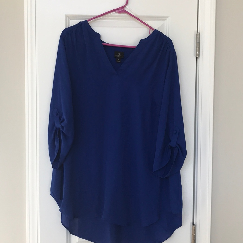 Royal Blue Blouse